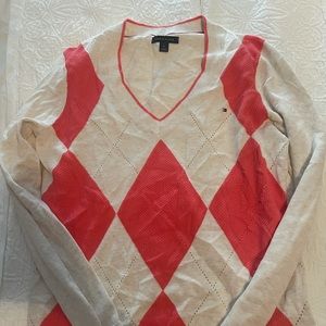 Tommy Hilfiger Women's Diamond Argyle Cotton Sweater
